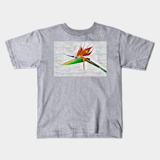 A Bird Of Paradise Bloom Kids T-Shirt